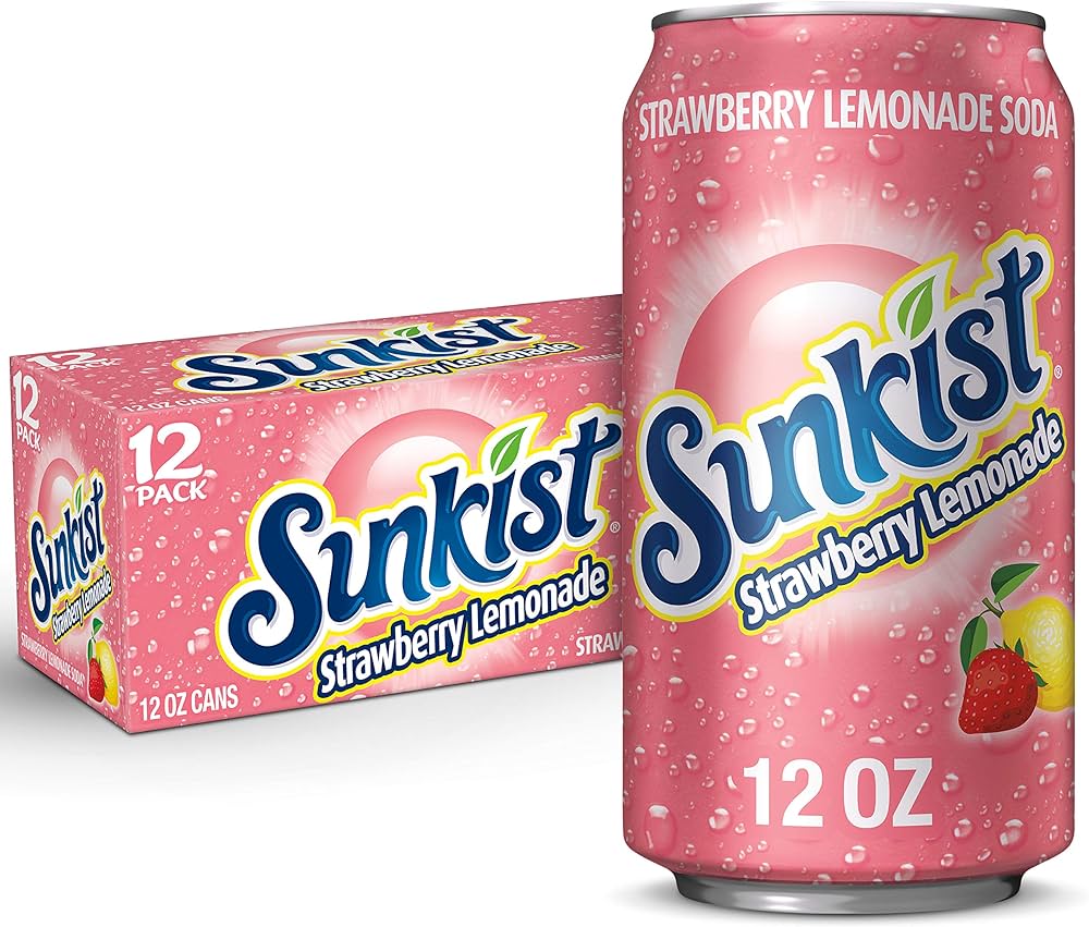 Sunkist Strawberry Lemonade Soda